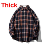 LAPPSTER Men Harajuku Color Block Plaid Shirt 2020 Mens Streetwear Thick Shirts Long Sleeve Male Vintage Korean Fashions Clothes