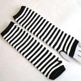 Women Long Fingerless Gloves Fashion Striped Elbow Gloves 2020 Warmer Knit Mittens Work Gloves