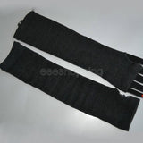 Women Long Fingerless Gloves Fashion Striped Elbow Gloves 2020 Warmer Knit Mittens Work Gloves