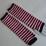 Women Long Fingerless Gloves Fashion Striped Elbow Gloves 2020 Warmer Knit Mittens Work Gloves