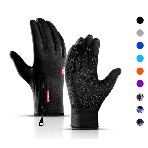 Winter Warm Touch Screen Fishing Man Gloves Waterproof Women Ski Army Cycling  Windproof Non-Slip Fashion Black Gloves Lady