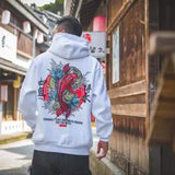 Fashion Boys Cool Men Hip Hop Hoodies Japanese Casual Sweatshirts Streetwear Men Women Loose Pullover Harajuku Devil Hoodie Male